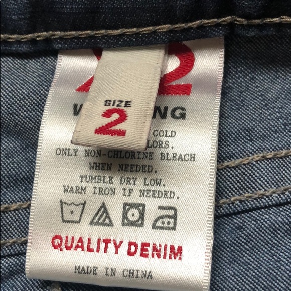 Express X2 wide leg dark wash jeans - Picture 2 of 5